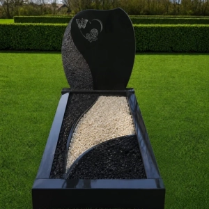 emerald green zwart met ronde letterplaat