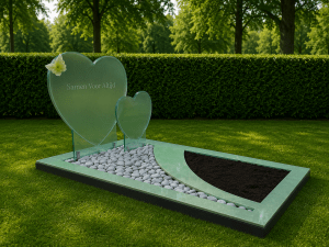 Grafmonument glas harten